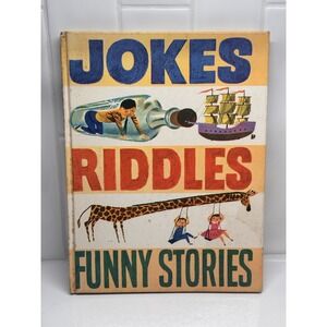 Jokes, Riddles, Funny‎ Stories Oscar Weigle Crosby Newell Hardcover 1973 Vtg EUC